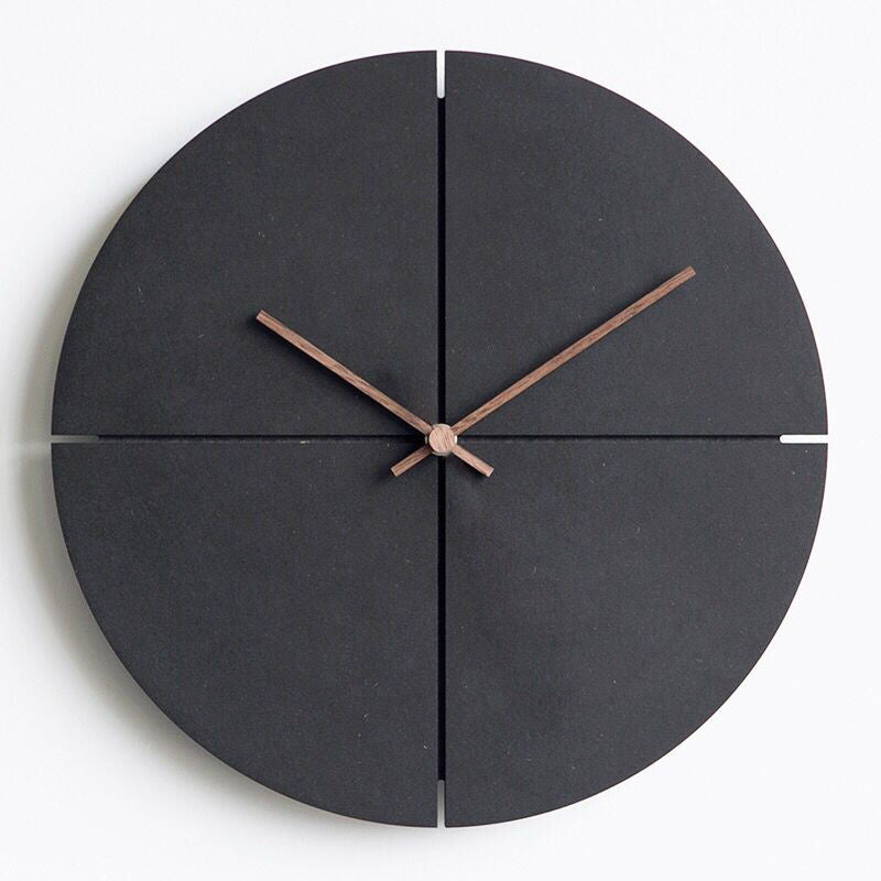 Modern Silent Wood Clock