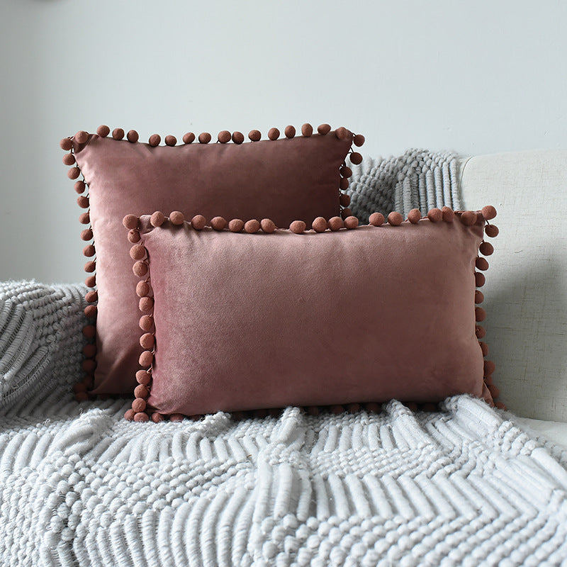 Velvet Ball Plush Pillowcase