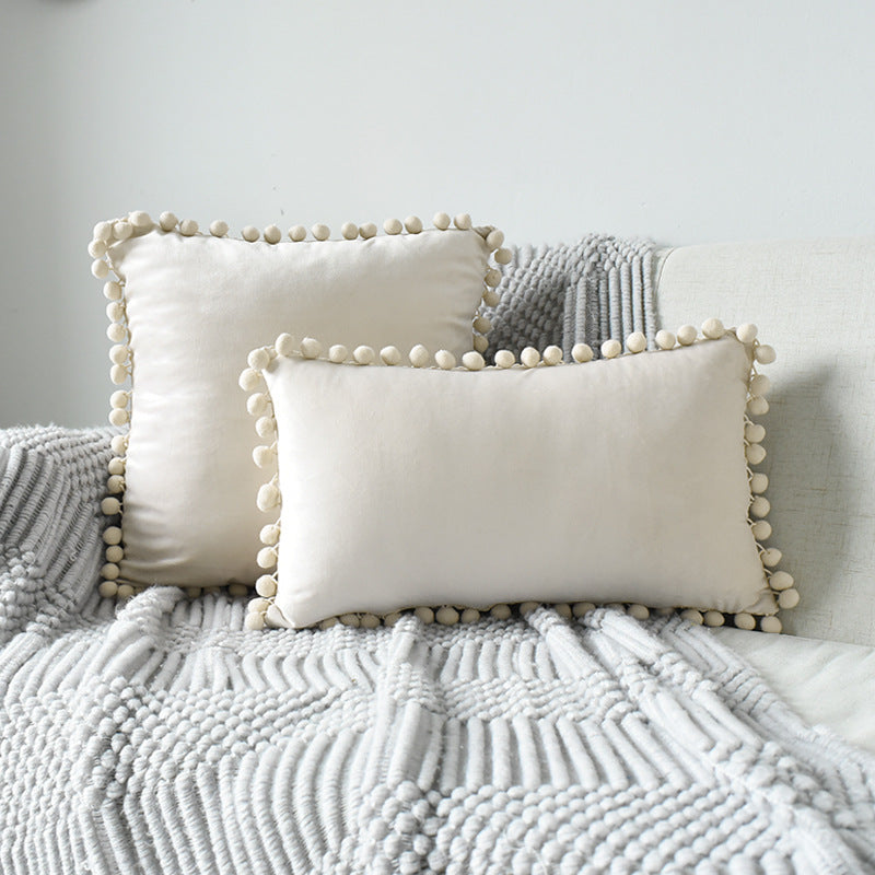 Velvet Ball Plush Pillowcase