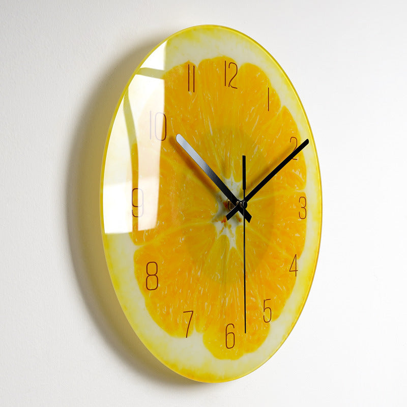 Silent Glass Wall Clock