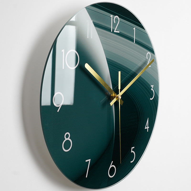 Silent Glass Wall Clock