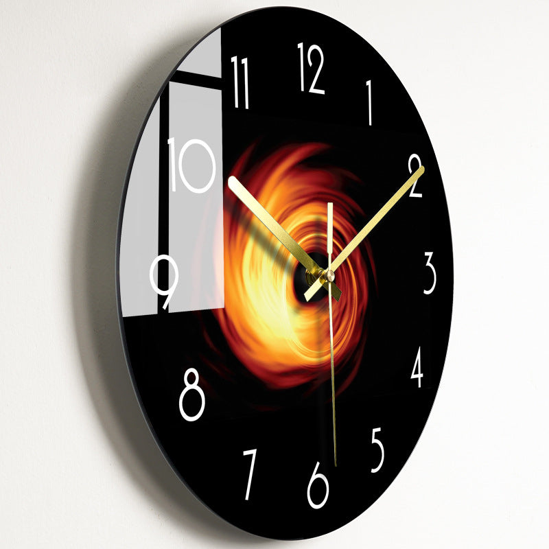 Silent Glass Wall Clock