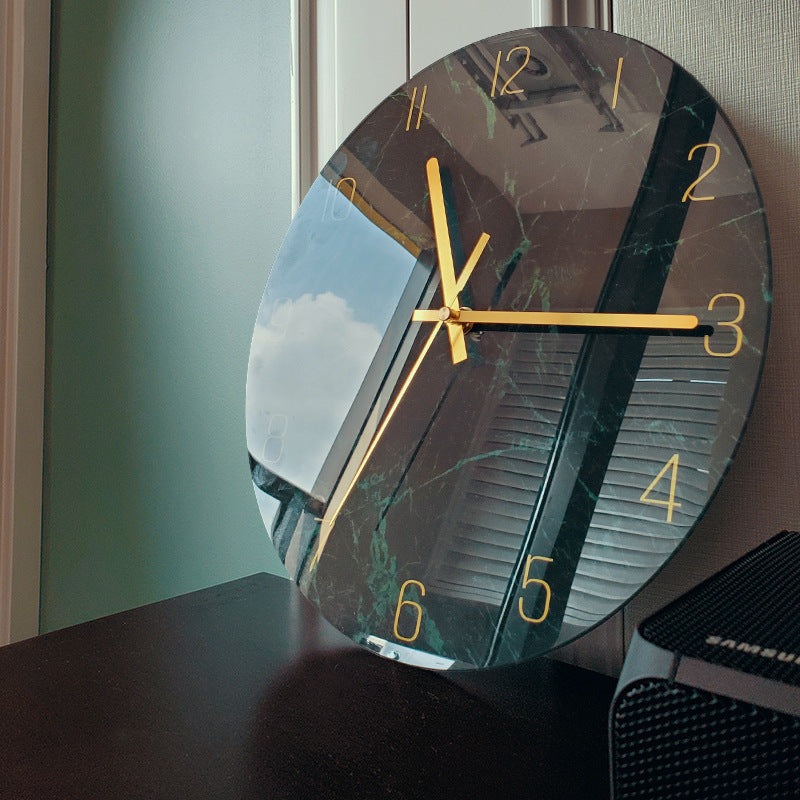 Silent Glass Wall Clock