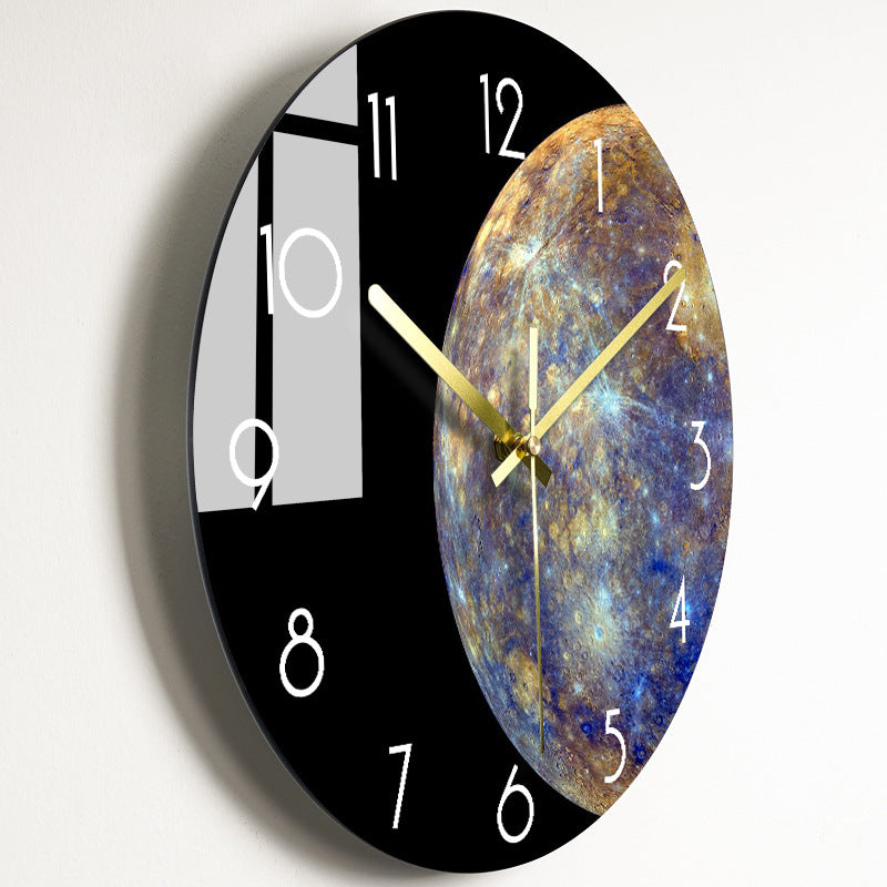 Silent Glass Wall Clock