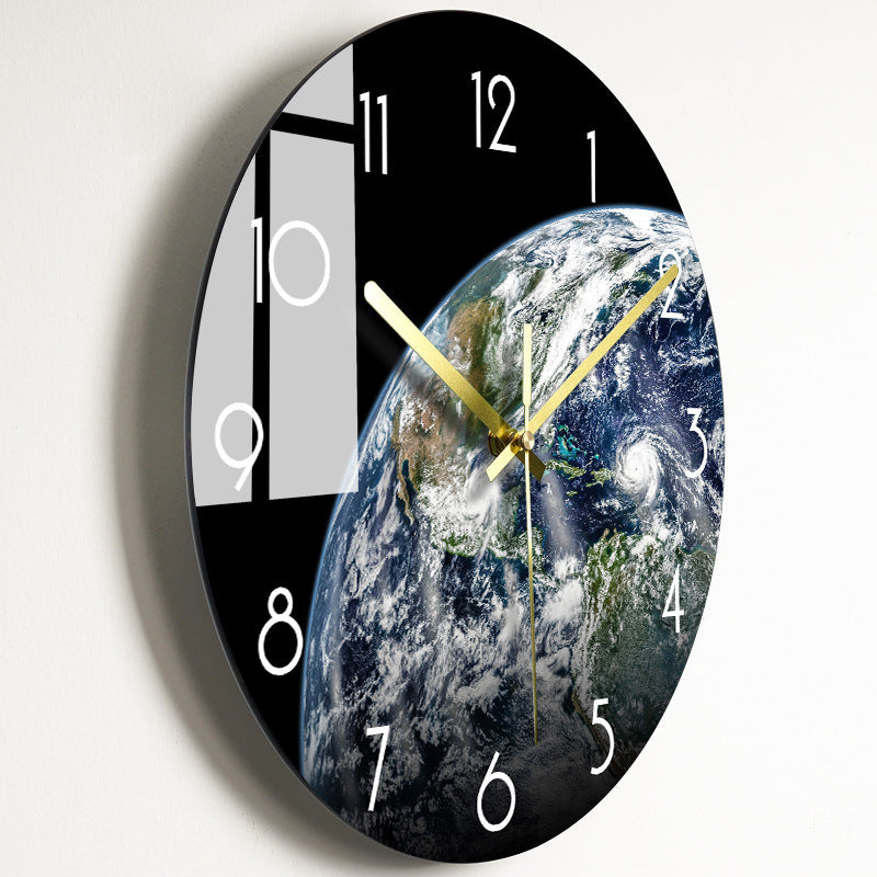 Silent Glass Wall Clock