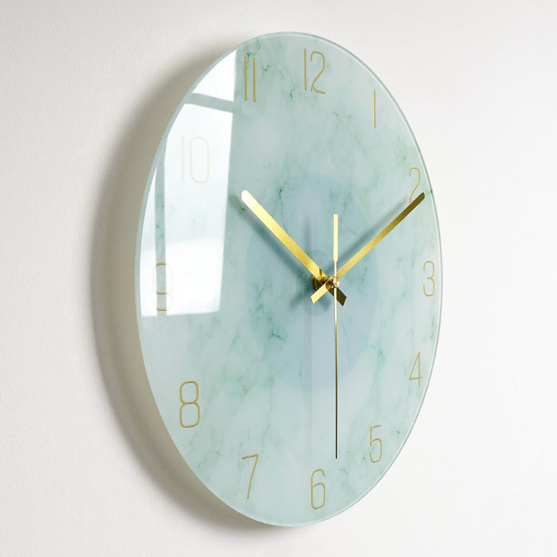 Silent Glass Wall Clock