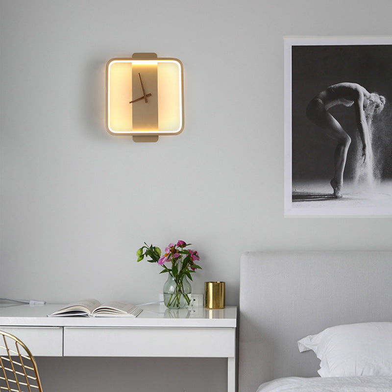 Nordic Clock Lamp Bedside Glow