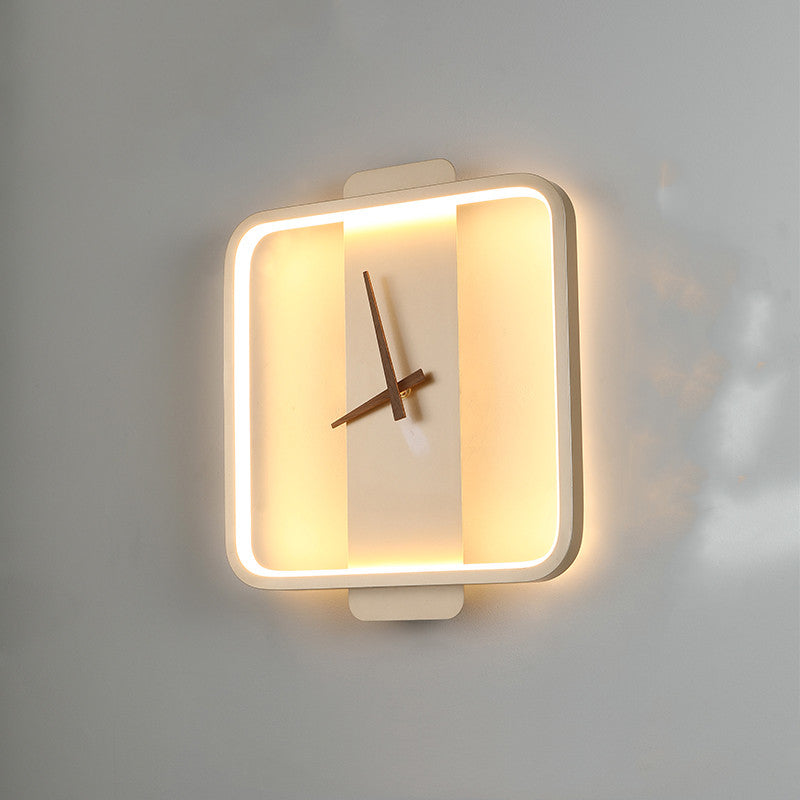 Nordic Clock Lamp Bedside Glow