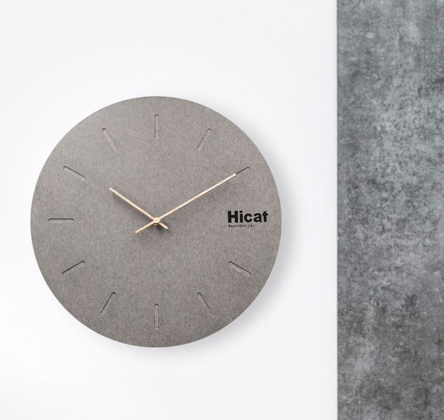 Modern Minimalist Cement Clock