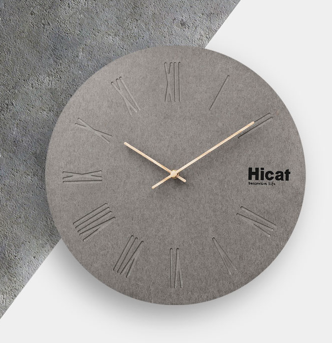 Modern Minimalist Cement Clock