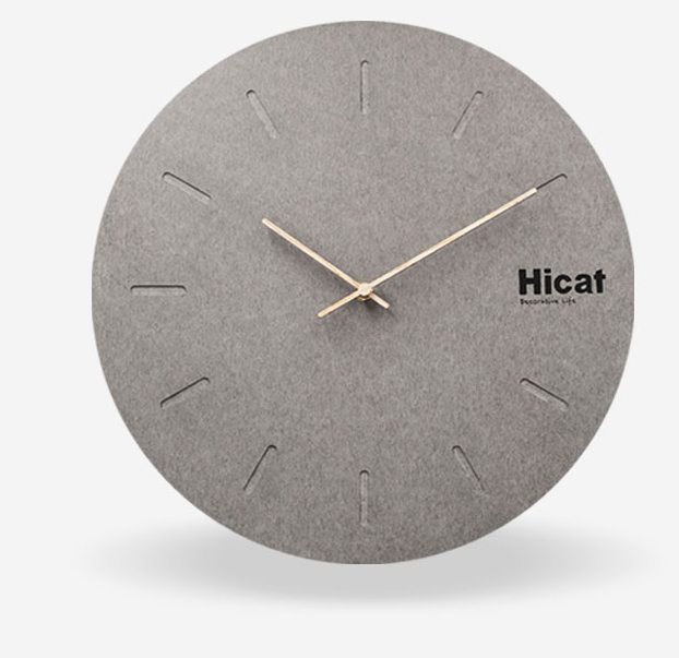 Modern Minimalist Cement Clock