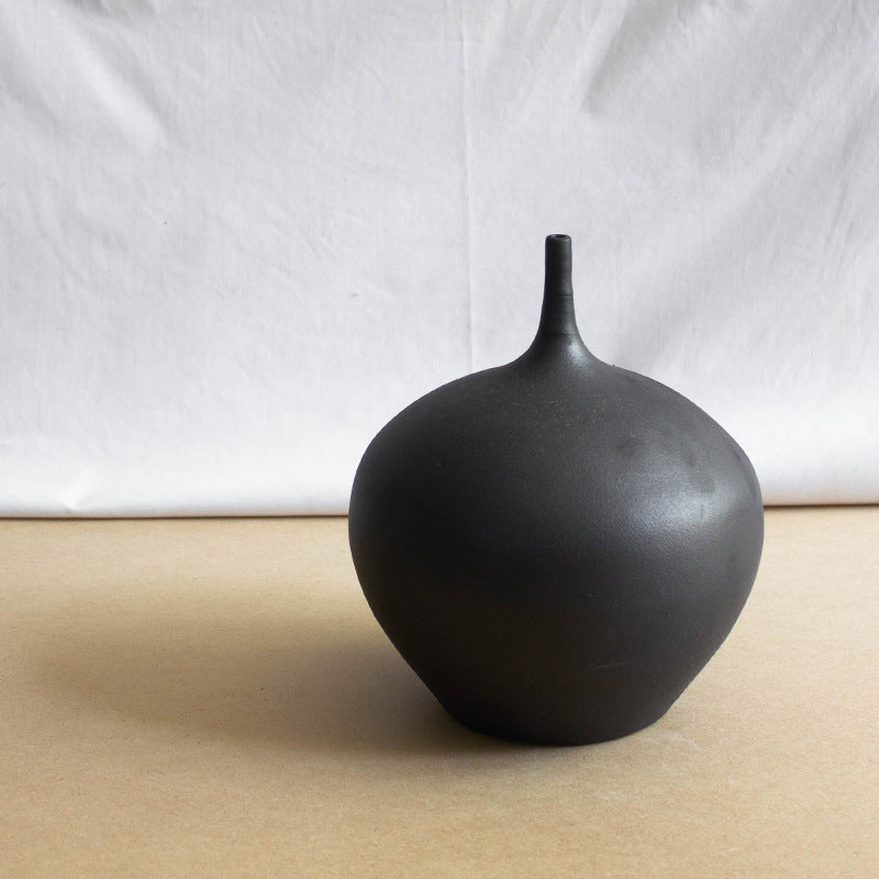 Modern Black Vases (3-piece)