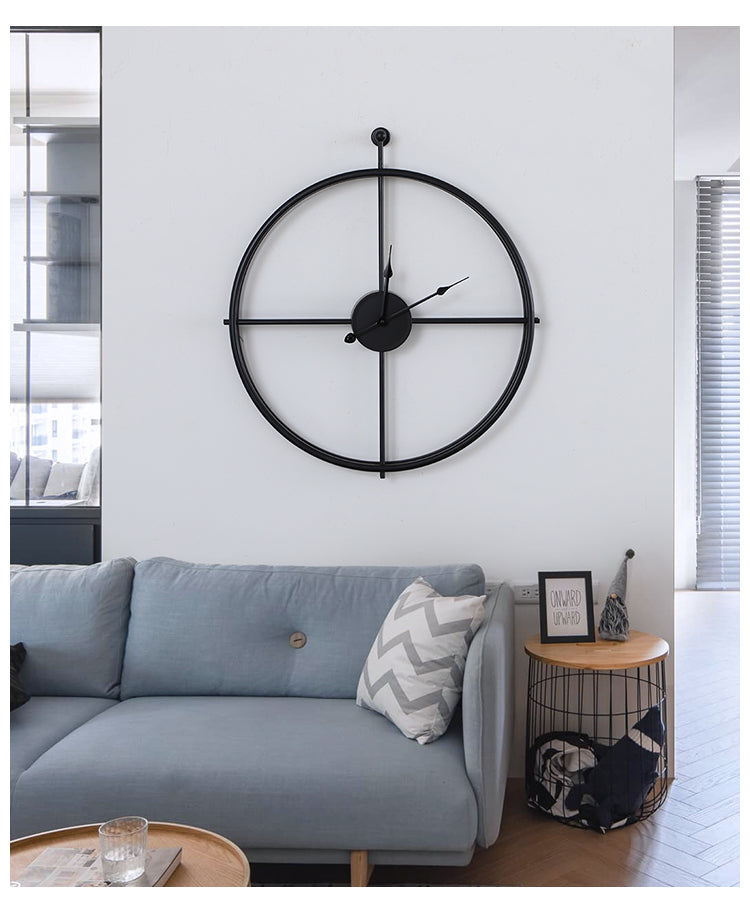 Industrial Iron Wall Clock