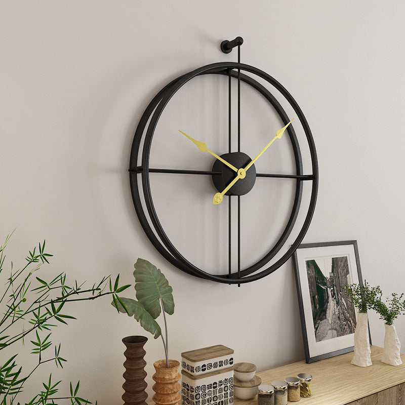 Industrial Iron Wall Clock