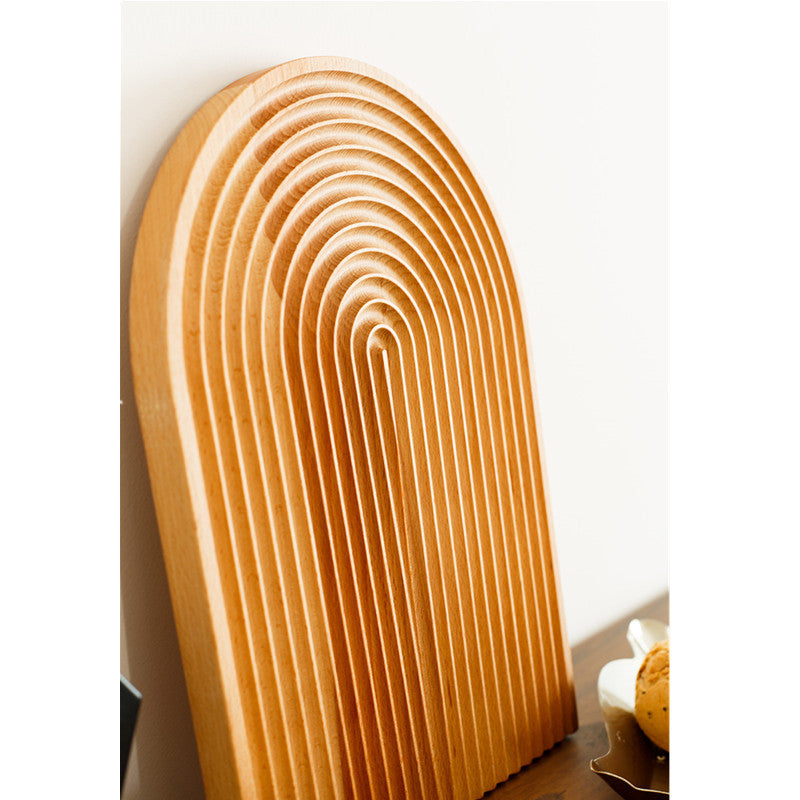 Geometric Beechwood Tray