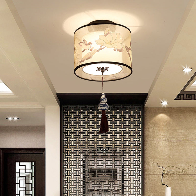 Modern Fabric Ceiling Light