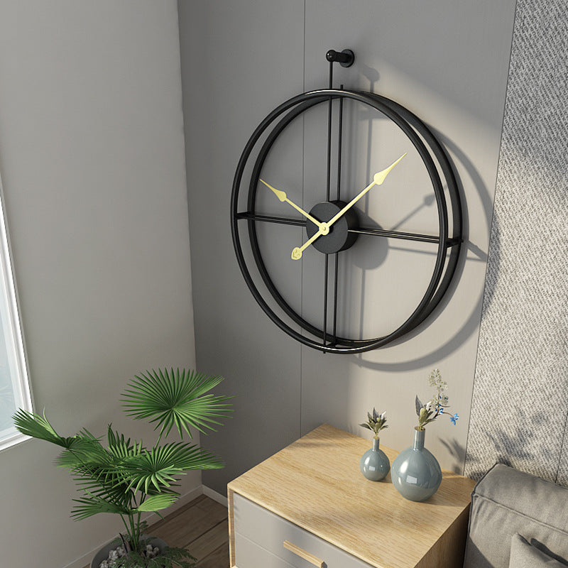 Industrial Iron Wall Clock