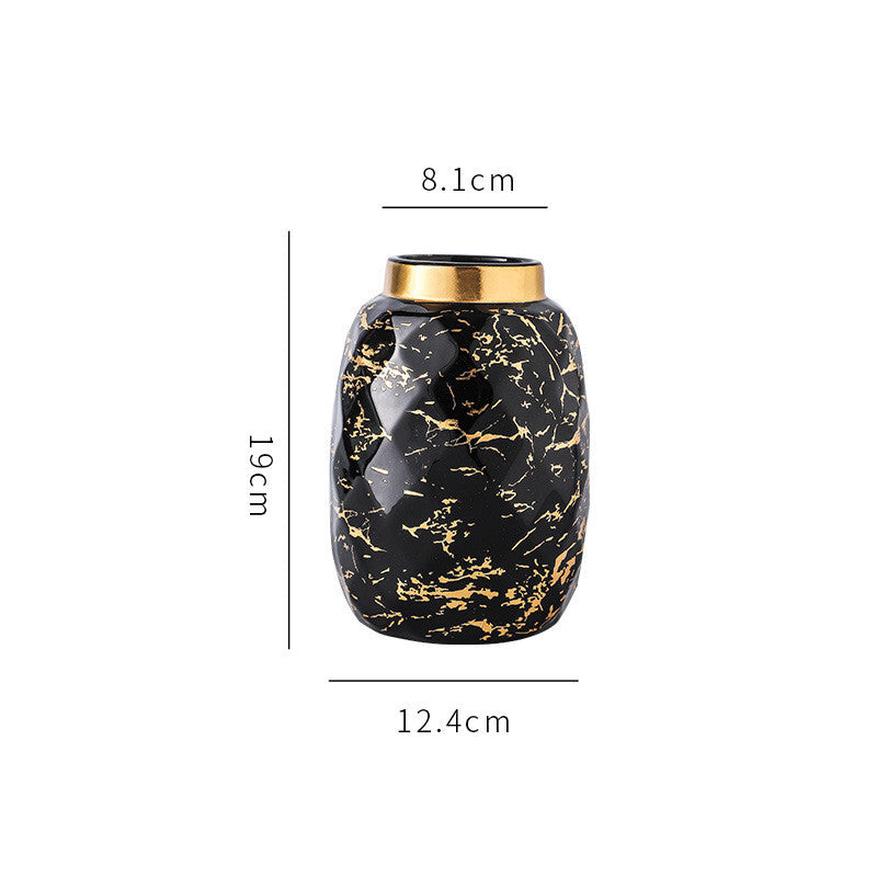 Modern Marble Vase Gold