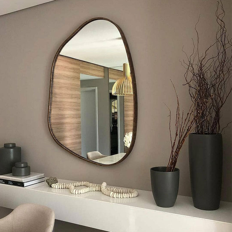 Black Wind Mirror Decorative