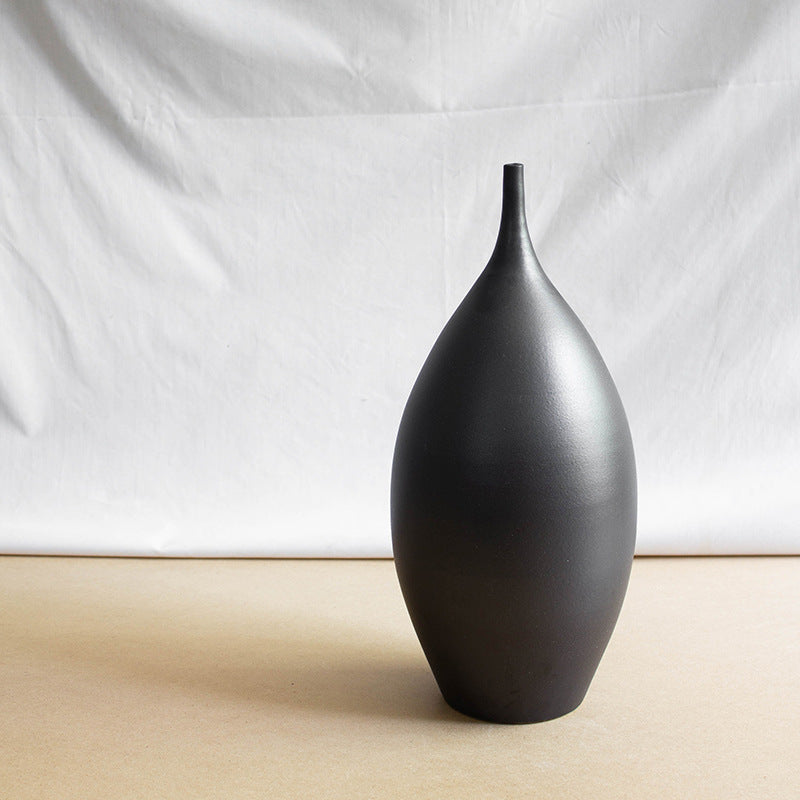 Modern Black Vases (3-piece)