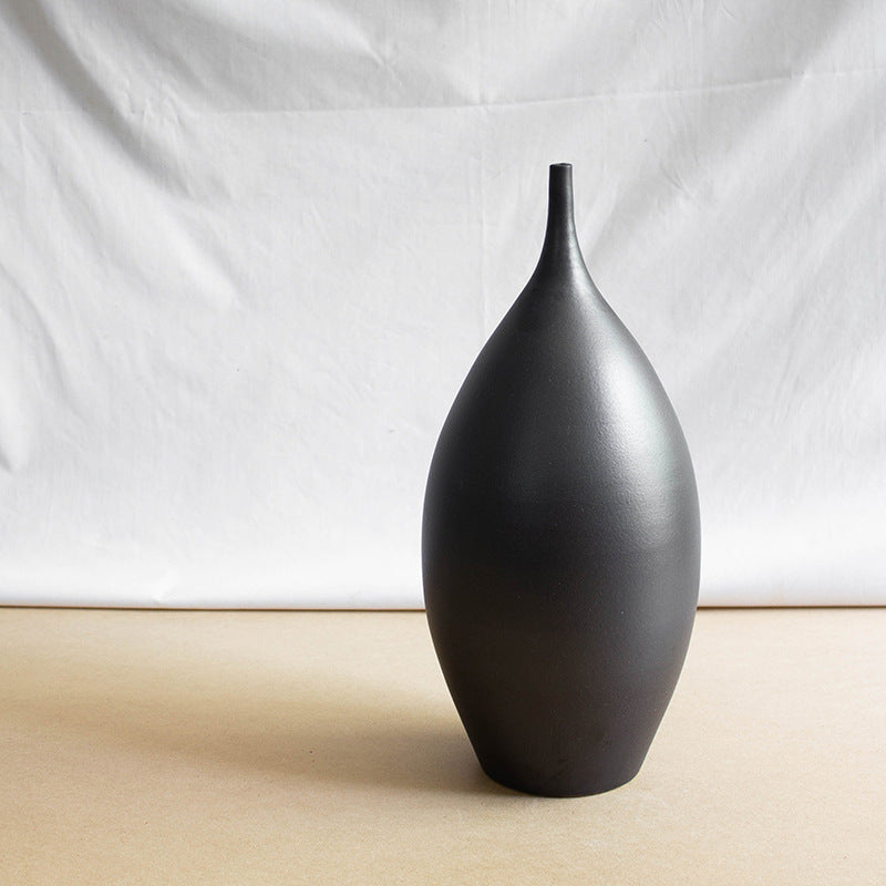 Modern Black Vases (3-piece)