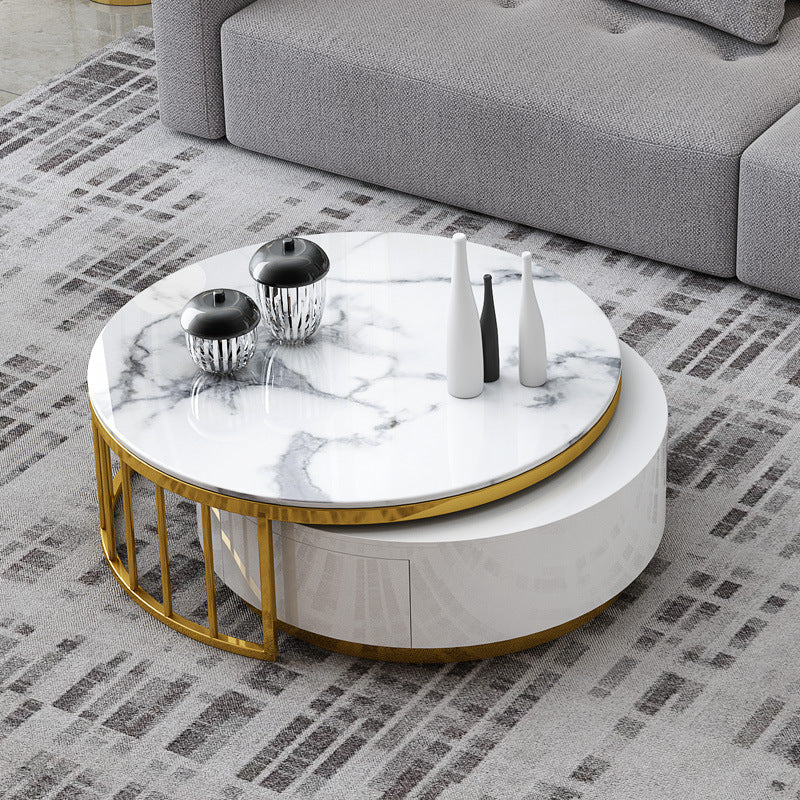 Luxury Marble Coffee Table Set