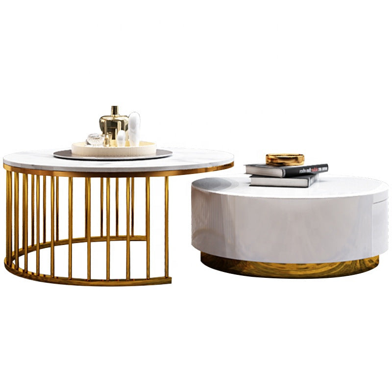 Luxury Marble Coffee Table Set