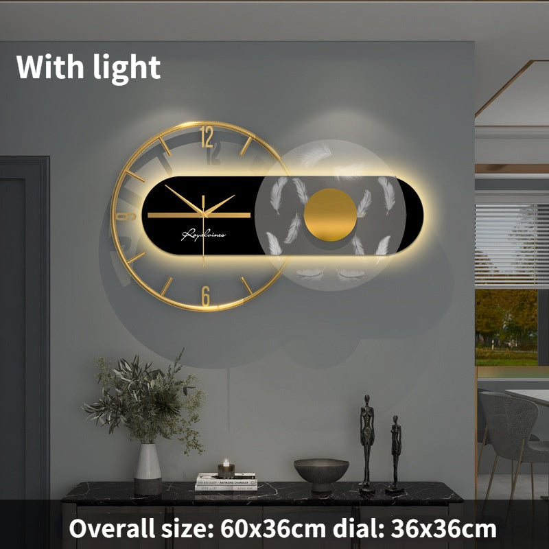 Modern Light-Up Wall Clock