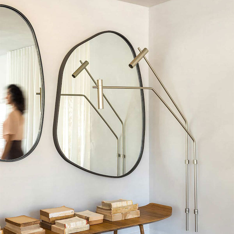 Black Wind Mirror Decorative