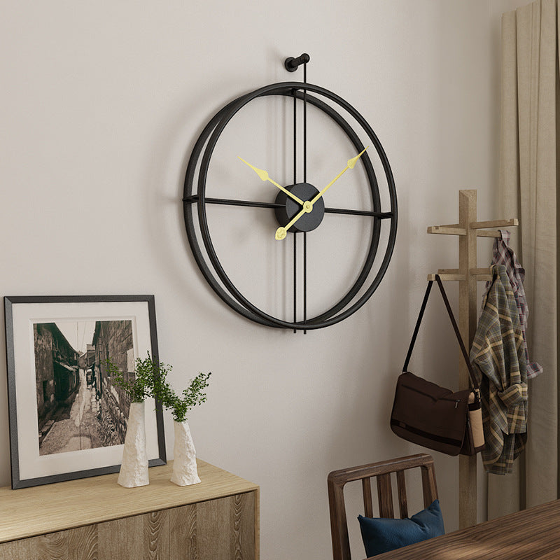 Industrial Iron Wall Clock