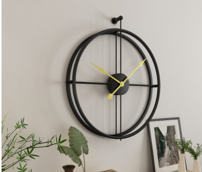 Industrial Iron Wall Clock