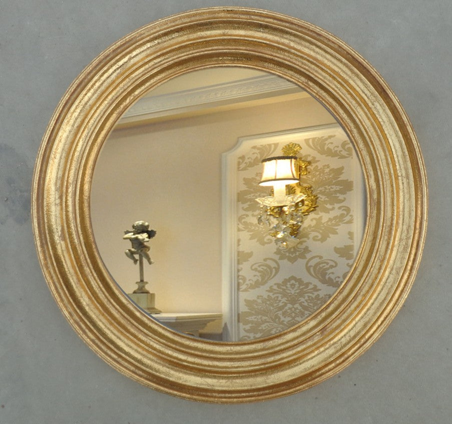 Vintage Round Mirror Luxury Bath