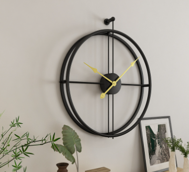 Industrial Iron Wall Clock