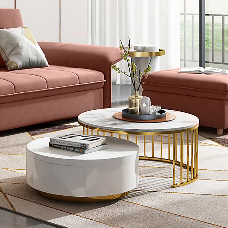 Luxury Marble Coffee Table Set