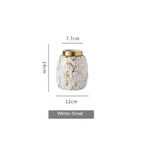 Modern Marble Vase Gold