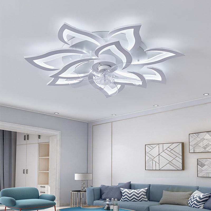 Modern Crystal Fan Light