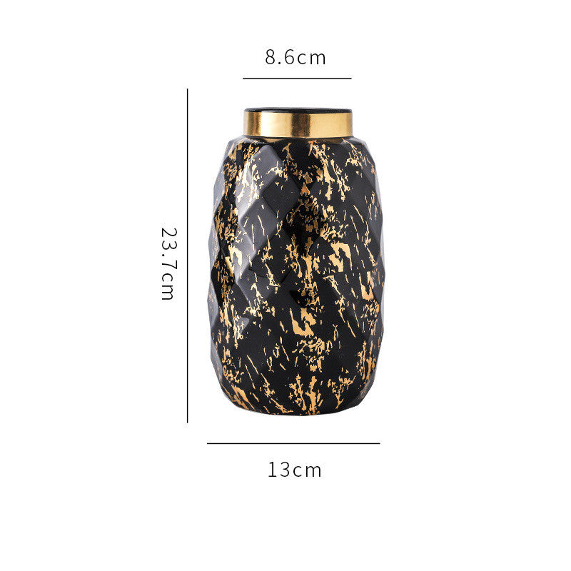 Modern Marble Vase Gold