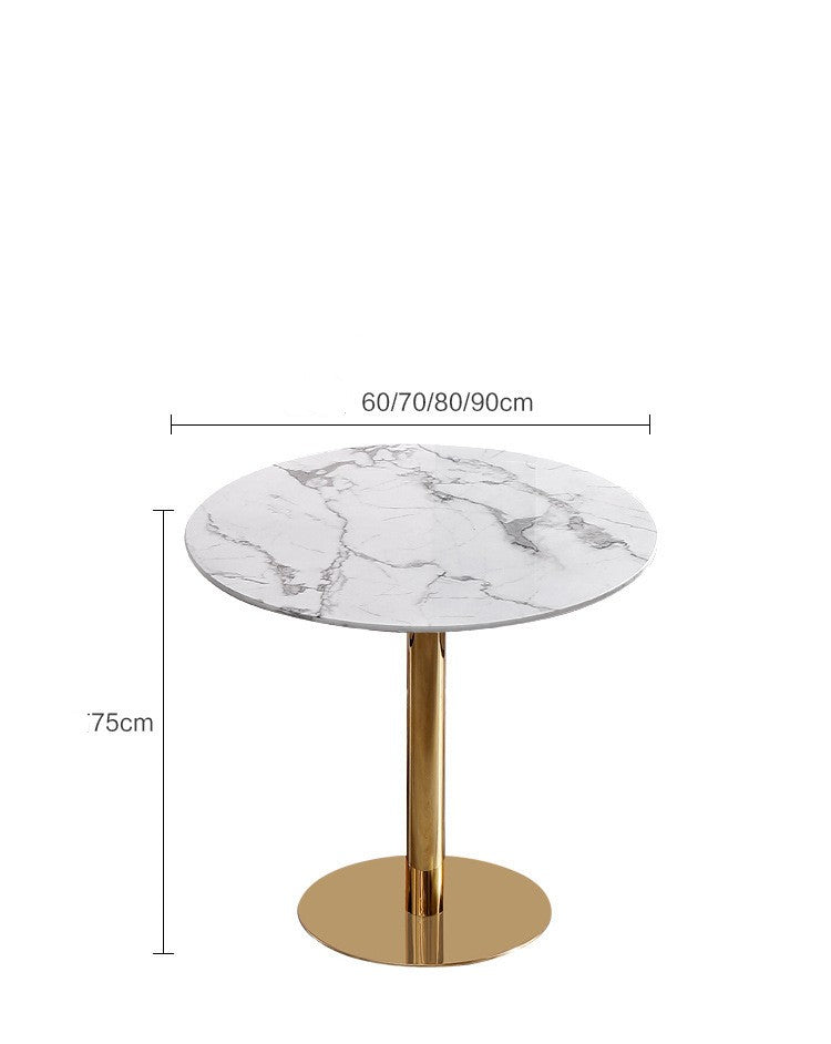 Luxury Marble & Iron Bistro Set